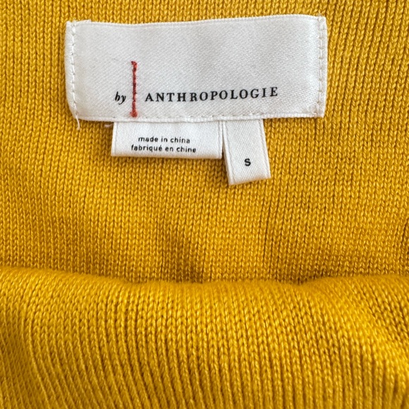 Anthropologie knit Mustard Top - Picture 5 of 8